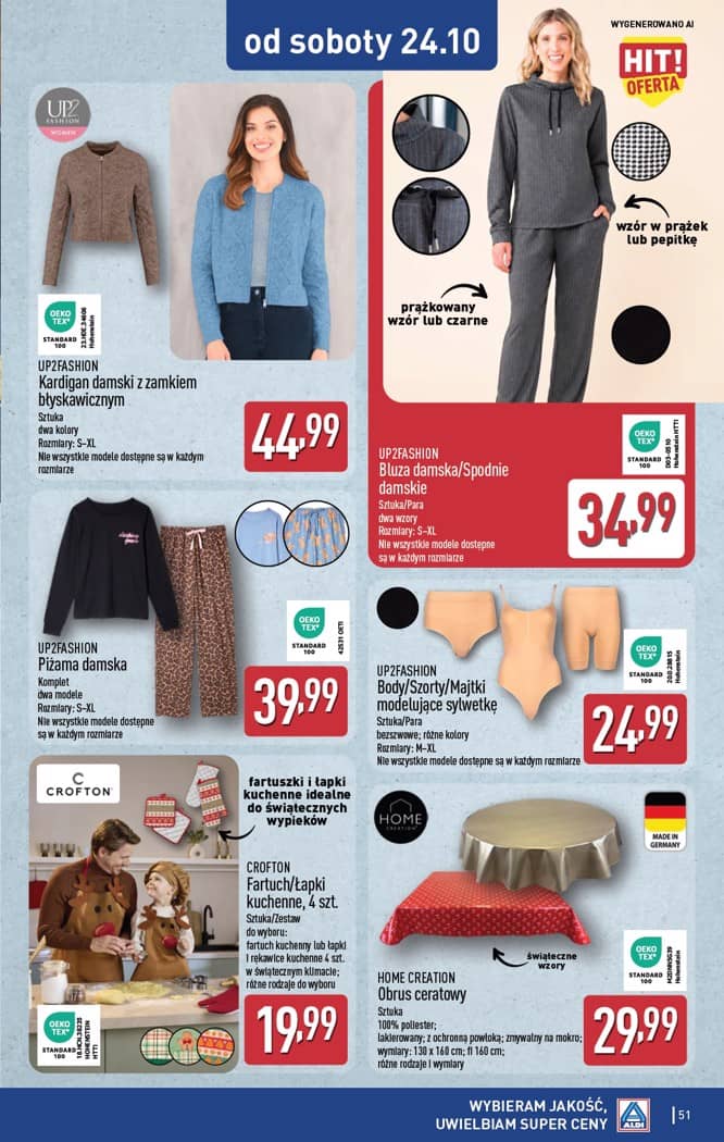Aldi - Pełna oferta od poniedziałku 19.10 do soboty 24.10 48 puslapis