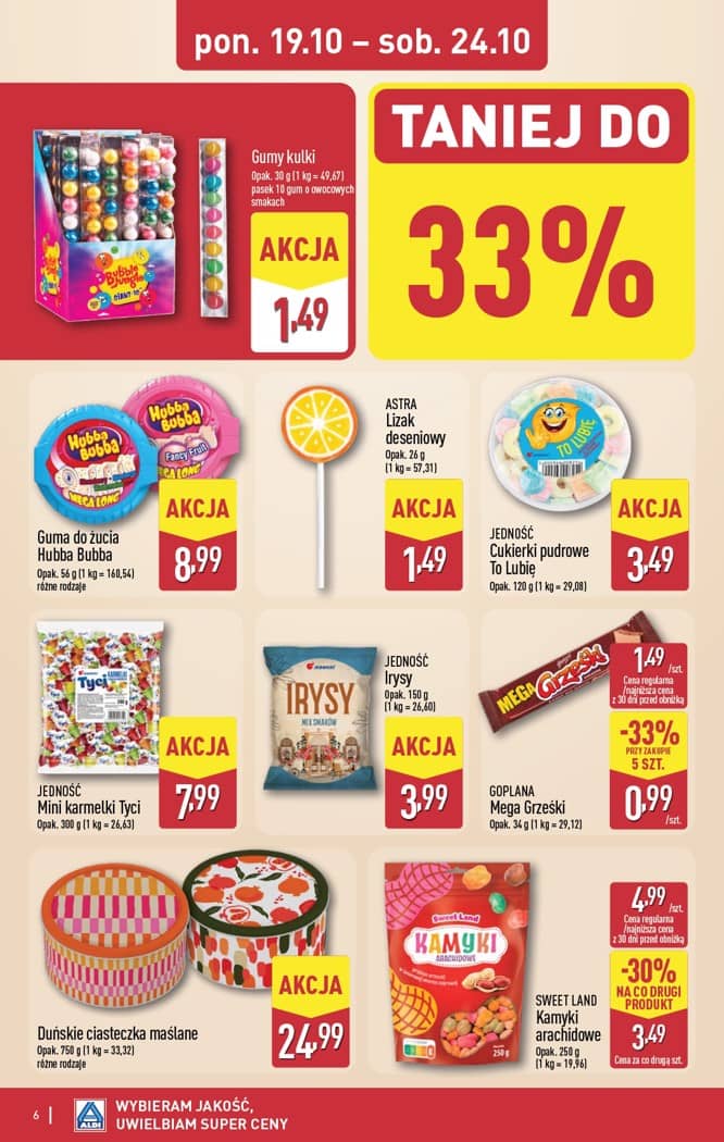 Aldi - Podróż do smaków z lat 90. od poniedziałku 19.10 do soboty 24.10 6 puslapis