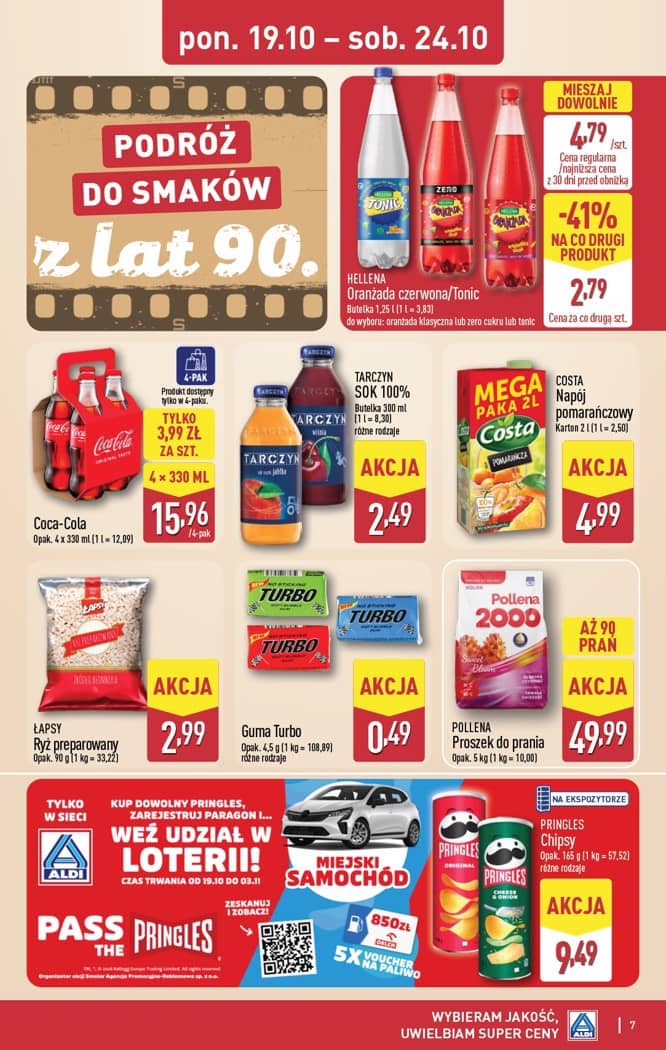 Aldi - Podróż do smaków z lat 90. od poniedziałku 19.10 do soboty 24.10 7 puslapis