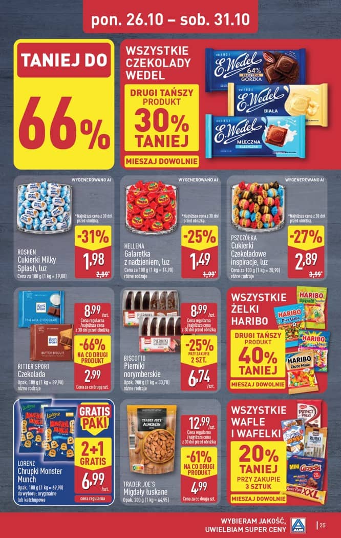 Aldi - Pełna oferta od poniedziałku 26.10 do soboty 31.10 25 puslapis