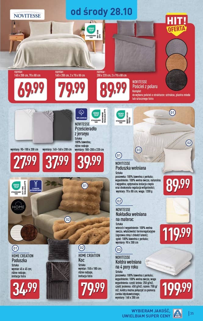 Aldi - Pełna oferta od poniedziałku 26.10 do soboty 31.10 35 puslapis