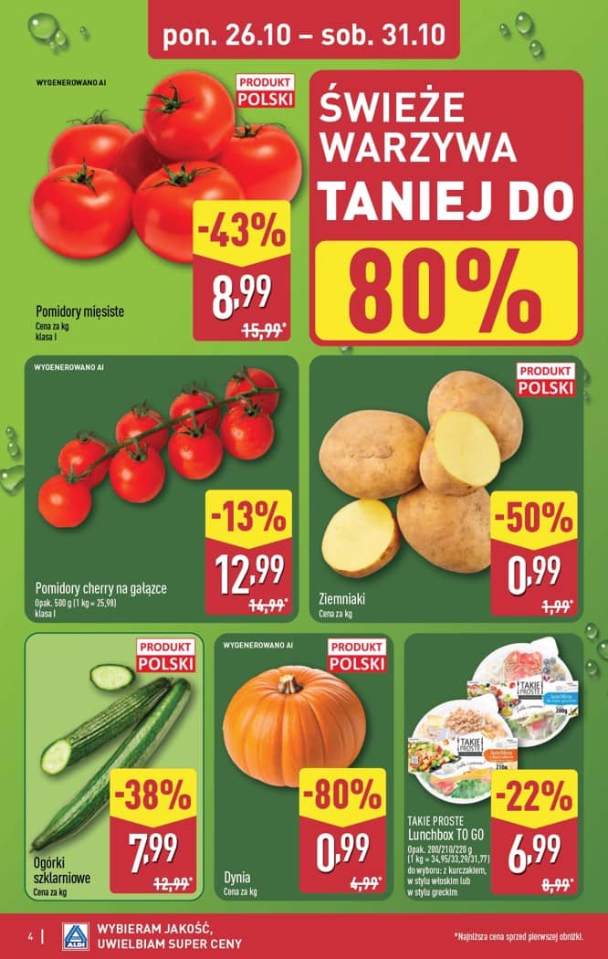 Aldi - Pełna oferta od poniedziałku 26.10 do soboty 31.10 4 puslapis