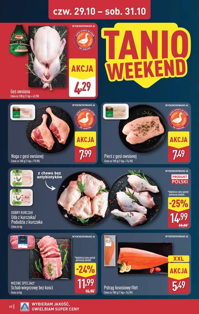Aldi - Pełna oferta od poniedziałku 26.10 do soboty 31.10 40 puslapis