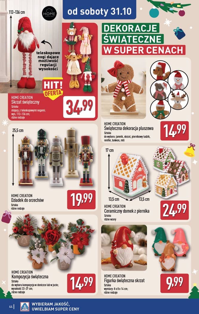 Aldi - Pełna oferta od poniedziałku 26.10 do soboty 31.10 44 puslapis