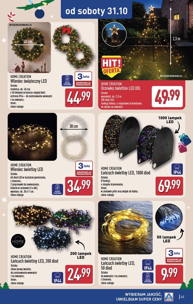 Aldi - Pełna oferta od poniedziałku 26.10 do soboty 31.10 45 puslapis