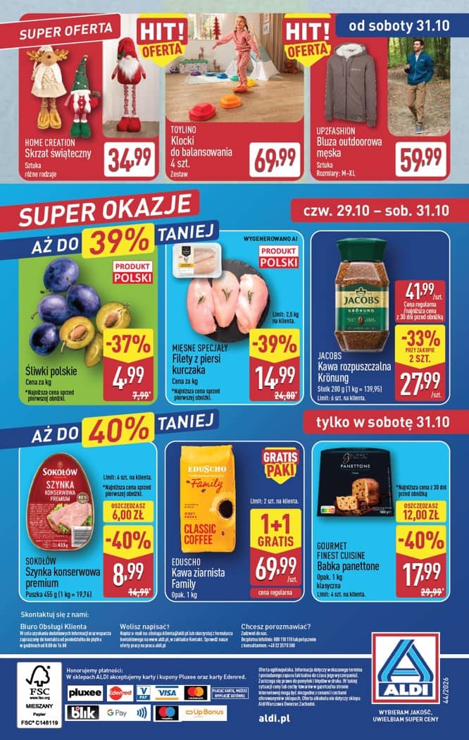 Aldi - Pełna oferta od poniedziałku 26.10 do soboty 31.10 51 puslapis