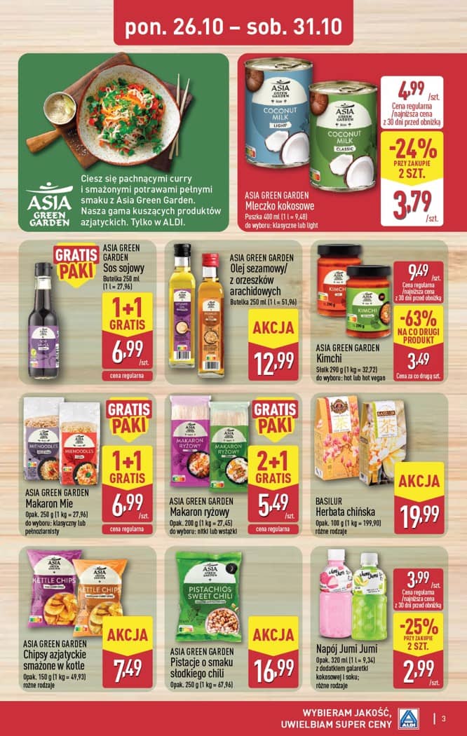 Aldi - Smakowita podróż do Azji od poniedziałku 26.10. do soboty 31.10 3 puslapis