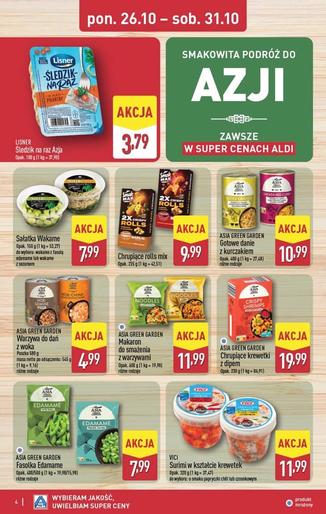 Aldi - Smakowita podróż do Azji od poniedziałku 26.10. do soboty 31.10 4 puslapis