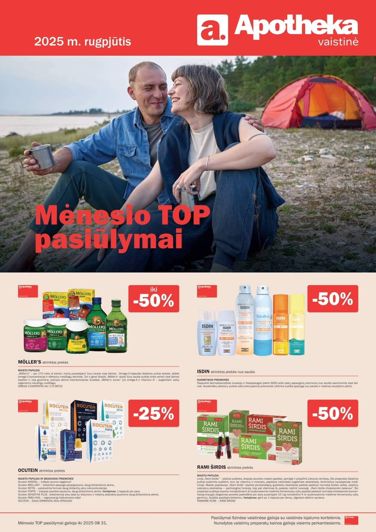 Apotheka - Apotheka vaistinės akcijos / Rugpjūtis 1 puslapis