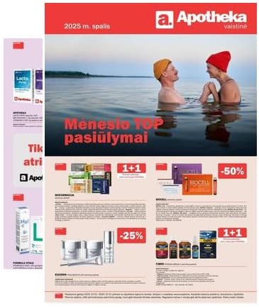 Apotheka - Apotheka vaistinės akcijų leidinys | 2025-10-01 - 2025-10-31 2025-10-01 – 2025-10-31