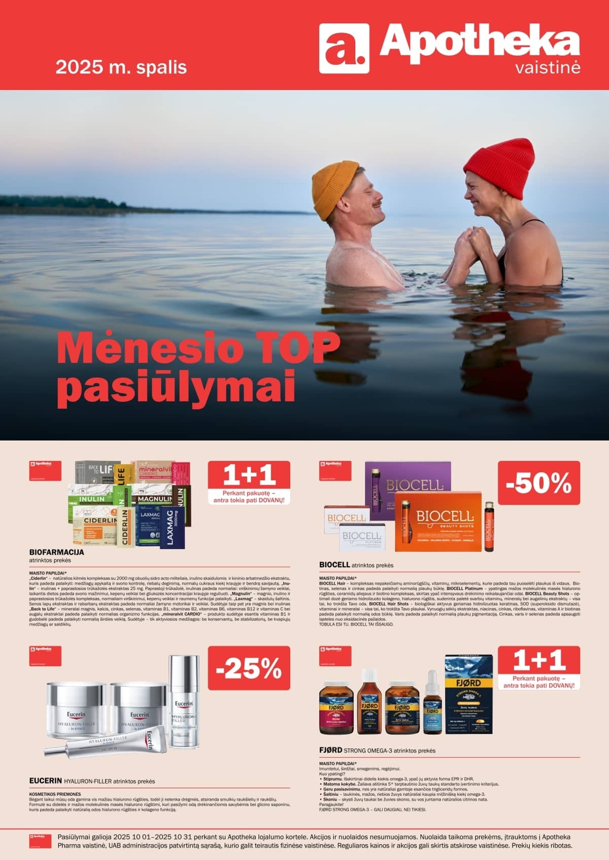Apotheka - Apotheka vaistinės akcijų leidinys | 2025-10-01 - 2025-10-31 1 puslapis