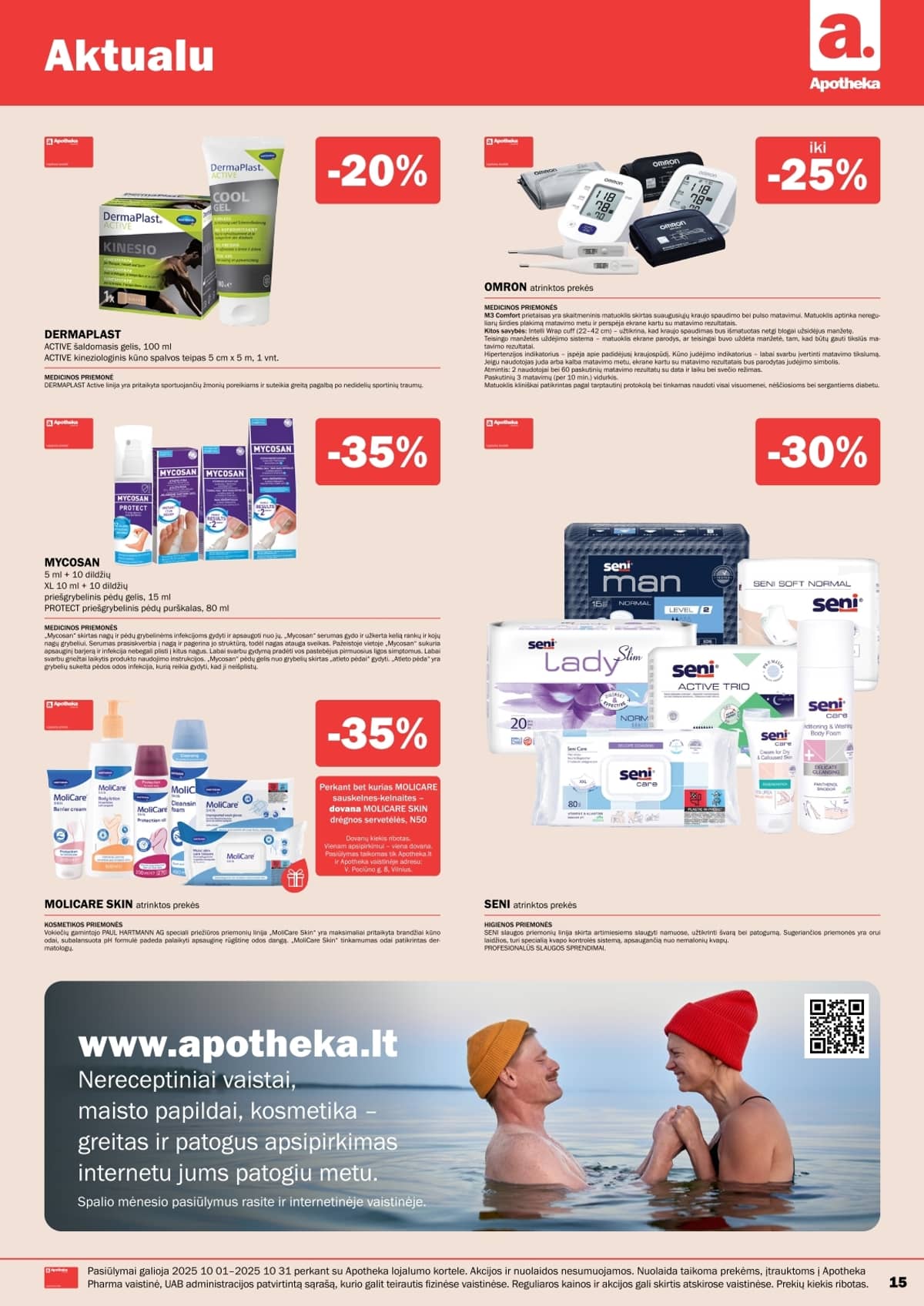 Apotheka - Apotheka vaistinės akcijų leidinys | 2025-10-01 - 2025-10-31 15 puslapis