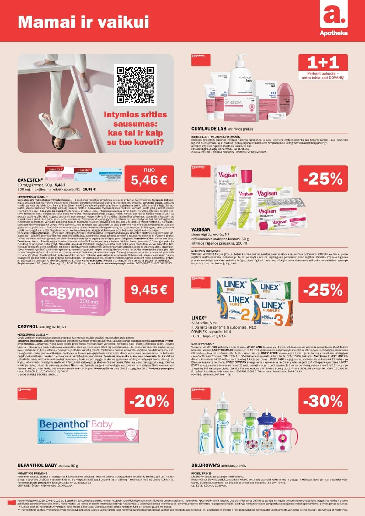 Apotheka - Apotheka vaistinės akcijų leidinys | 2025-10-01 - 2025-10-31 16 puslapis