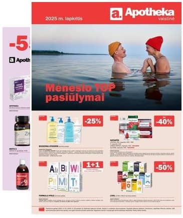 Apotheka - Apotheka vaistinės akcijos / Lapkritis 2025-11-01 – 2025-11-30