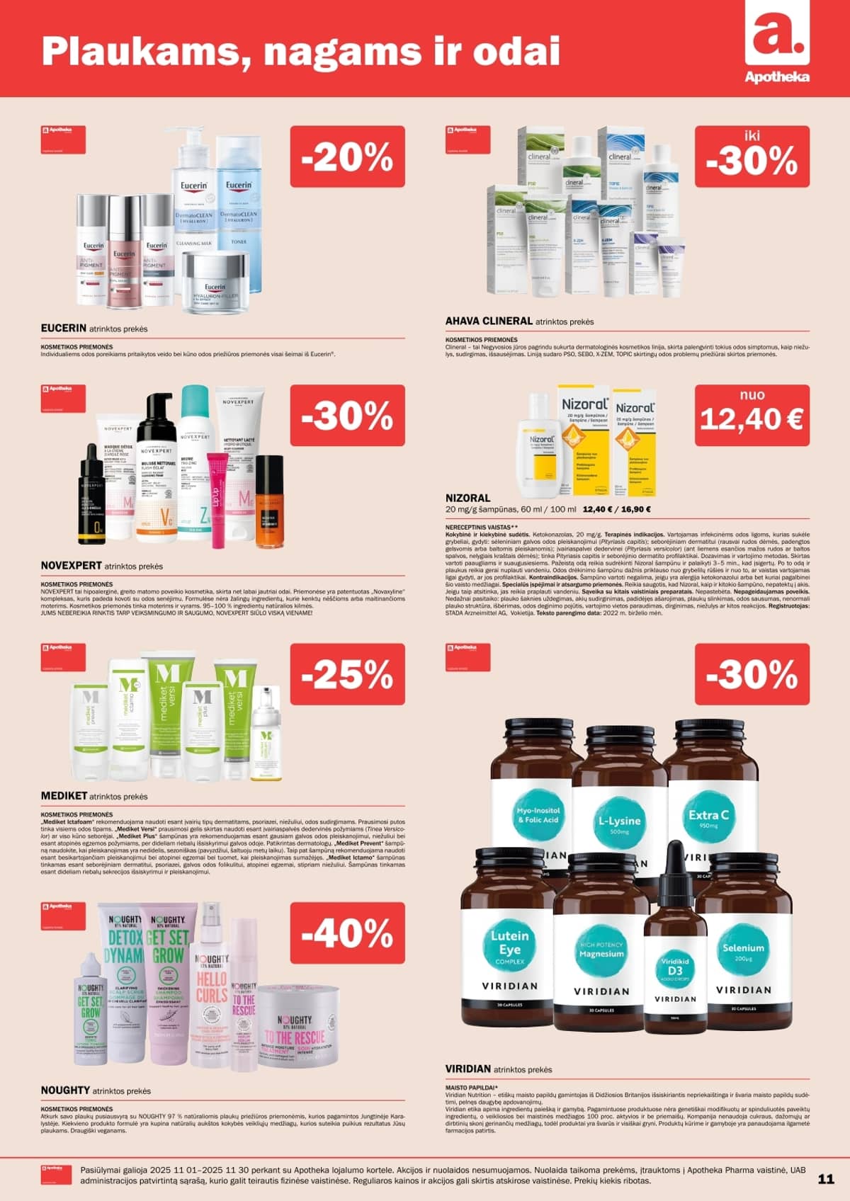 Apotheka - Apotheka vaistinės akcijos / Lapkritis 11 puslapis