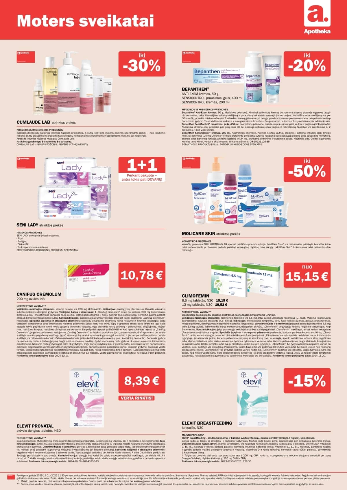 Apotheka - Apotheka vaistinės akcijos / Lapkritis 12 puslapis
