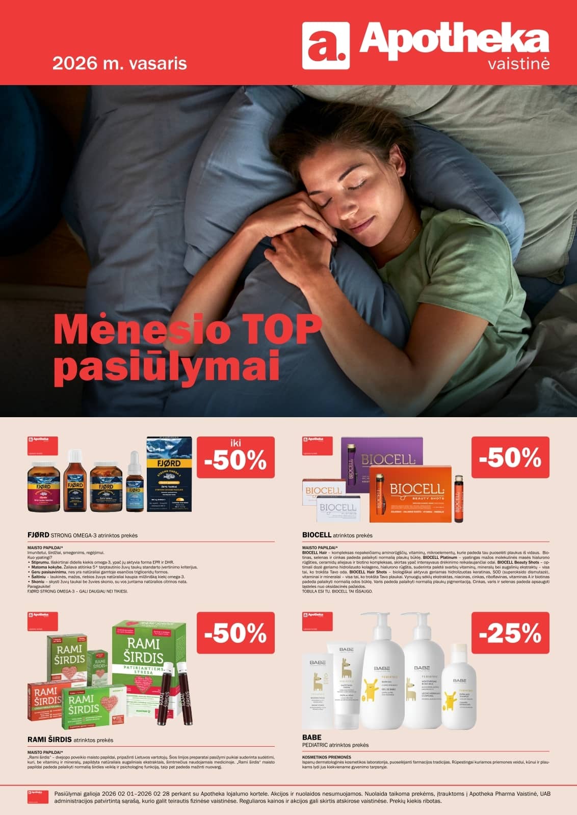 Apotheka - Apotheka vaistinės vasario mėnesio leidinys 1 puslapis