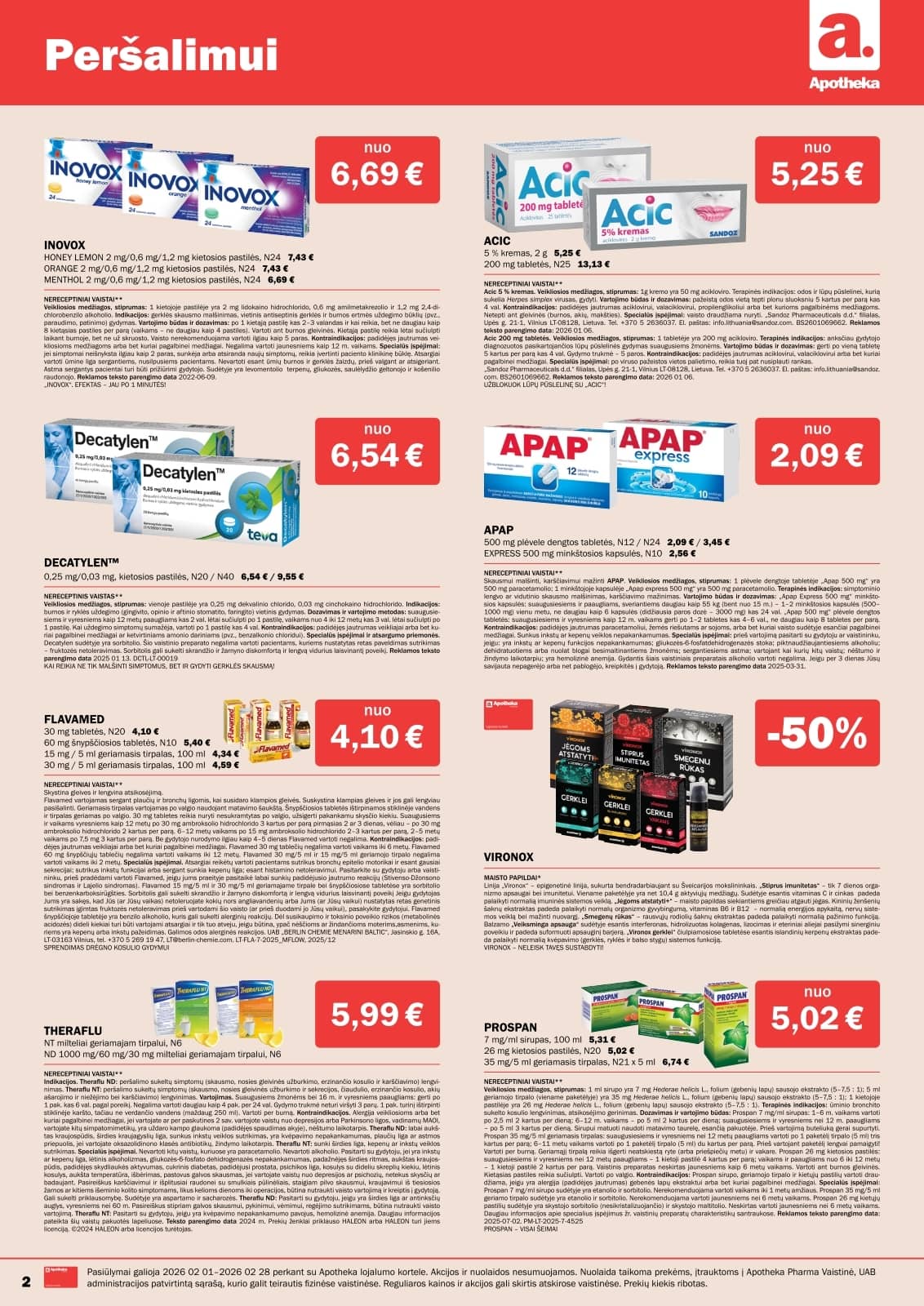 Apotheka - Apotheka vaistinės vasario mėnesio leidinys 2 puslapis