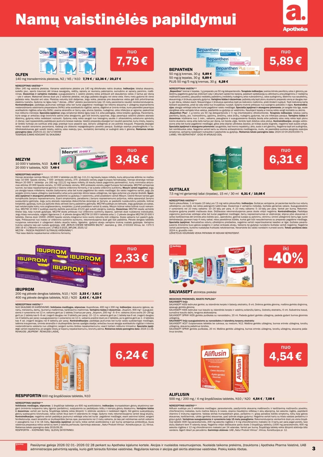 Apotheka - Apotheka vaistinės vasario mėnesio leidinys 3 puslapis