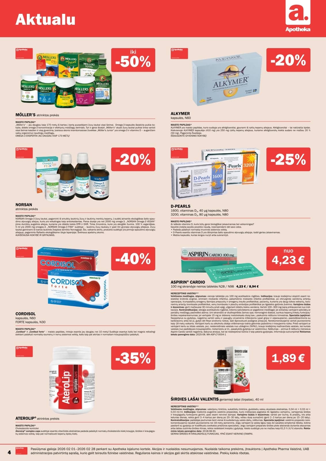 Apotheka - Apotheka vaistinės vasario mėnesio leidinys 4 puslapis