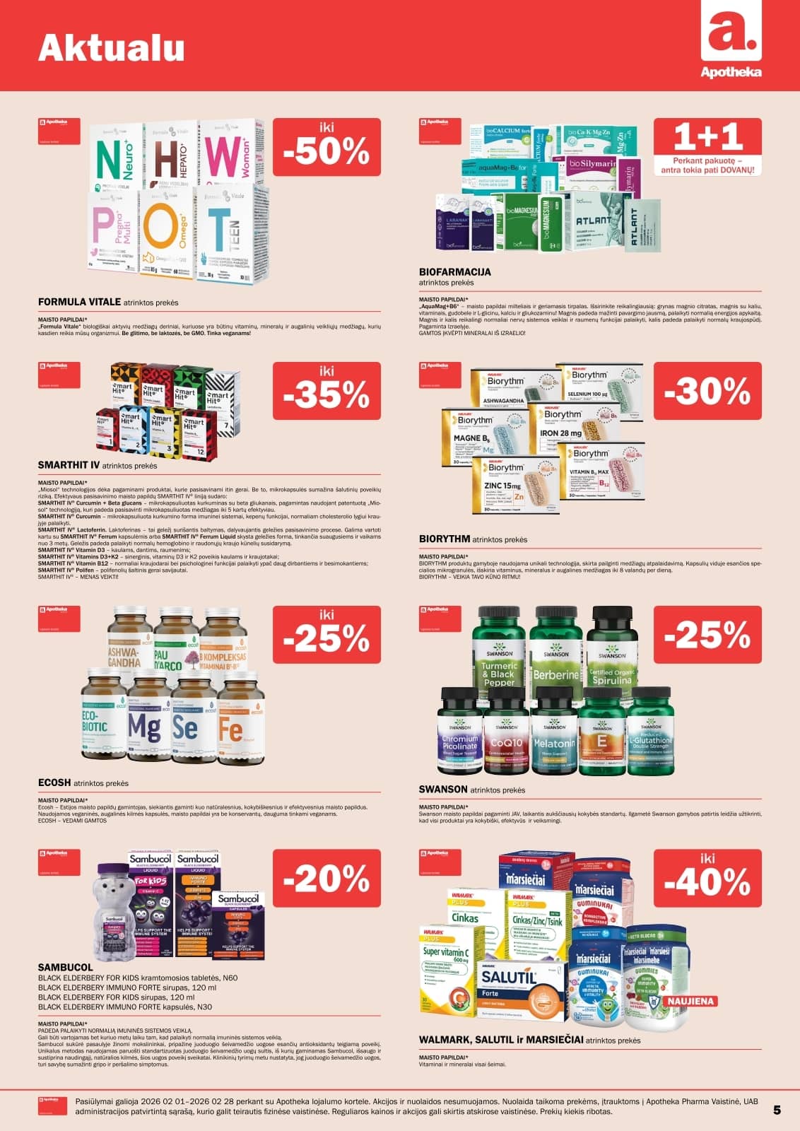 Apotheka - Apotheka vaistinės vasario mėnesio leidinys 5 puslapis