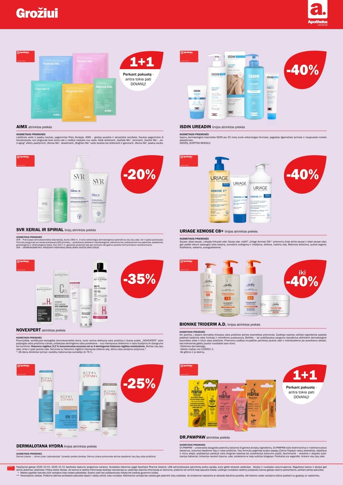 Apotheka - Apotheka vaistinės spalio akcijų leidinys 8 puslapis
