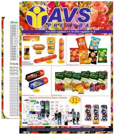 AVS prekyba - AVS prekyba akcijų leidinys 2025-08-05 – 2025-08-21