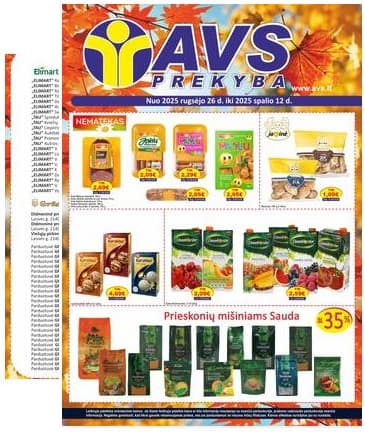 AVS prekyba - AVS prekyba akcijų leidinys | 2025-09-26 - 2025-10-12 2025-09-26 – 2025-10-12