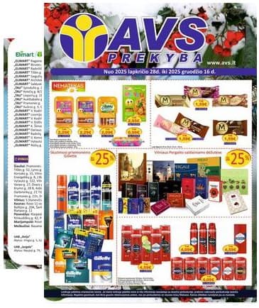 AVS prekyba - AVS prekyba akcijų leidinys | 2025-11-28 - 2025-12-16 2025-11-28 – 2025-12-16