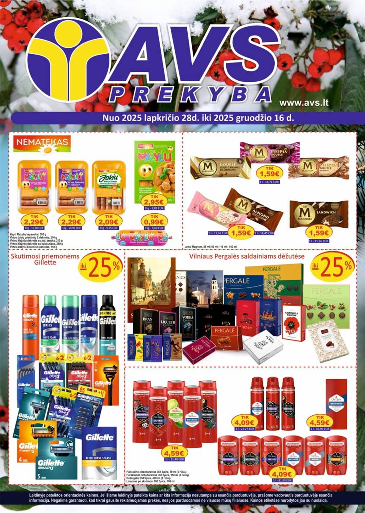 AVS prekyba - AVS prekyba akcijų leidinys | 2025-11-28 - 2025-12-16 1 puslapis