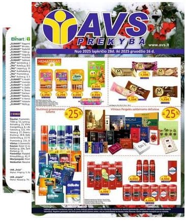 AVS prekyba - AVS prekyba akcijų leidinys IKI 2025-12-16