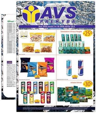AVS prekyba - AVS prekyba akcijų leidinys | 2026-01-02 - 2026-01-10 2026-01-02 – 2026-01-10
