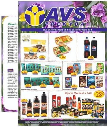 AVS prekyba - AVS prekyba akcijų leidinys | 2026-04-13 - 2026-04-29 2026-04-13 – 2026-04-29