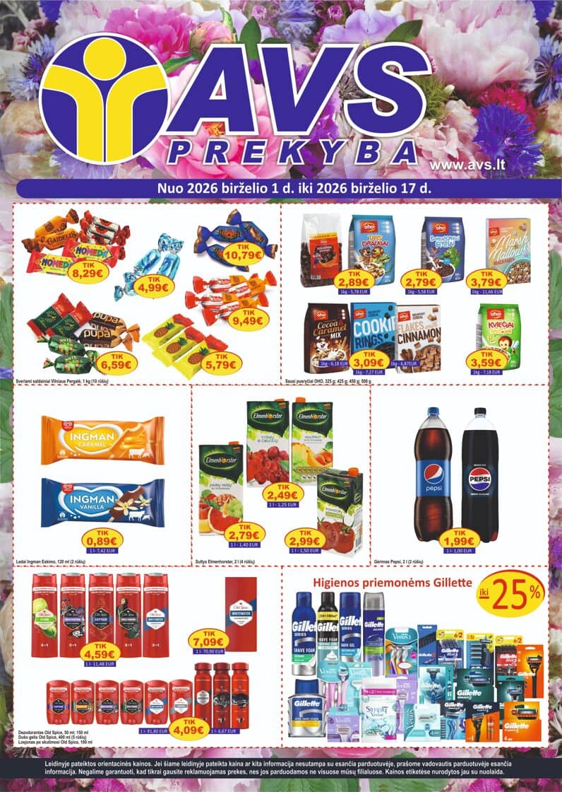 AVS prekyba - AVS prekyba akcijų leidinys 1 puslapis