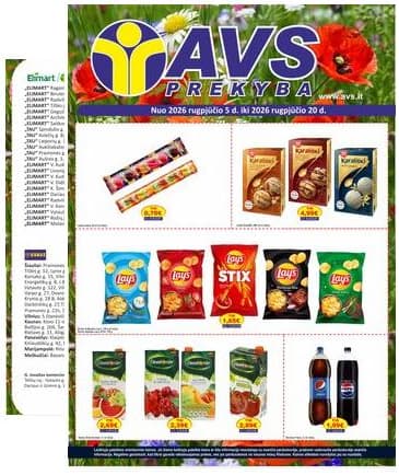AVS prekyba - AVS prekyba akcijų leidinys 2026-08-05 – 2026-08-20