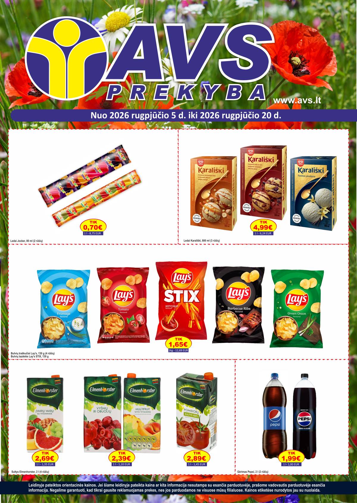 AVS prekyba - AVS prekyba akcijų leidinys 1 puslapis