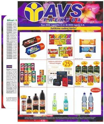 AVS prekyba - AVS prekyba akcijų leidinys 2026-08-21 – 2026-09-06