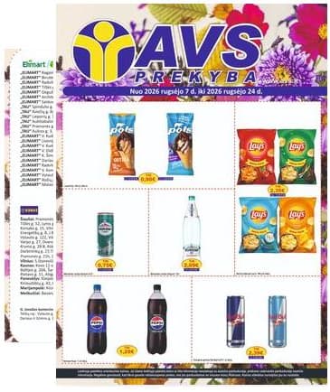 AVS prekyba - AVS prekyba akcijų leidinys | 2026-09-07 - 2026-09-24 2026-09-07 – 2026-09-24