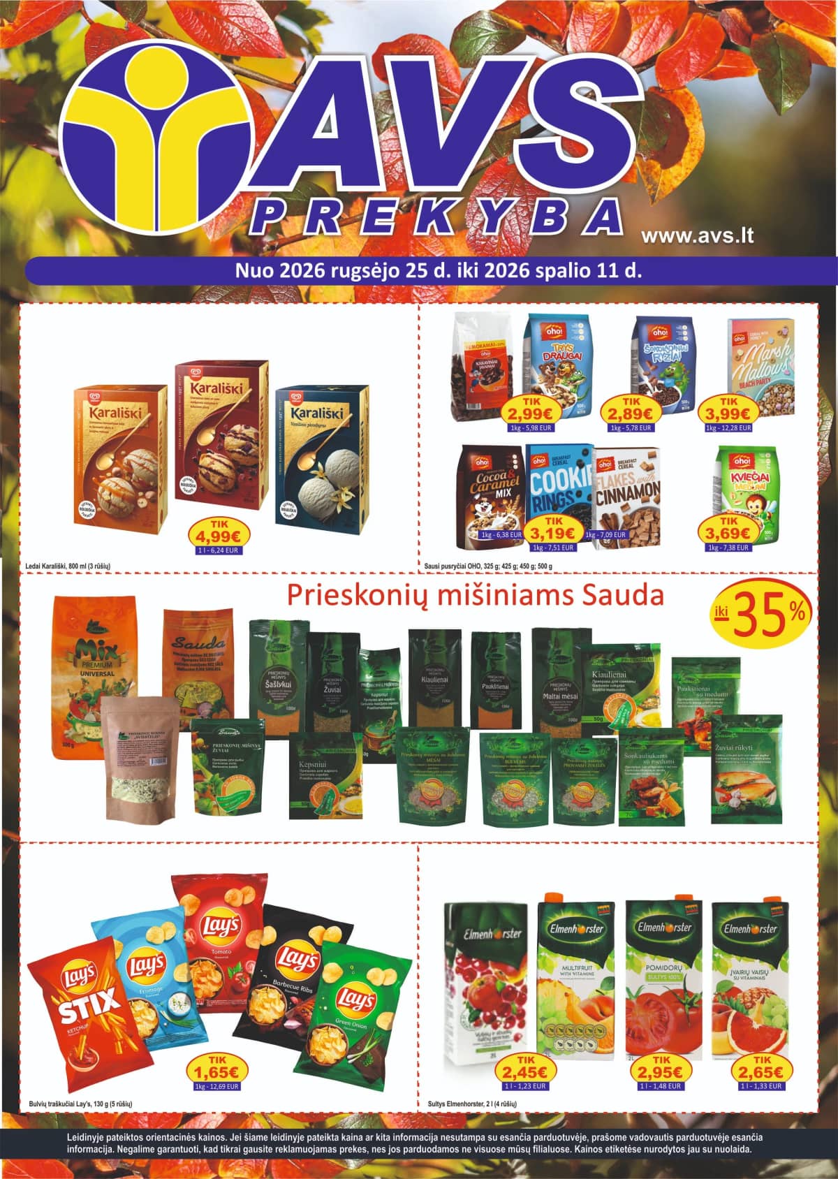 AVS prekyba - AVS prekyba akcijų leidinys 1 puslapis