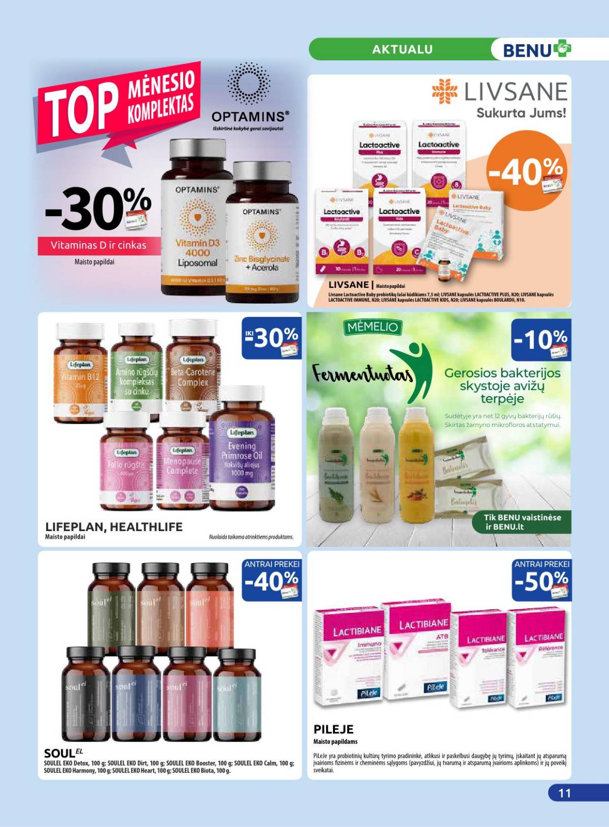Benu - Benų vaistinė akcijų leidinys | 2025-11-01 - 2025-11-30 11 puslapis