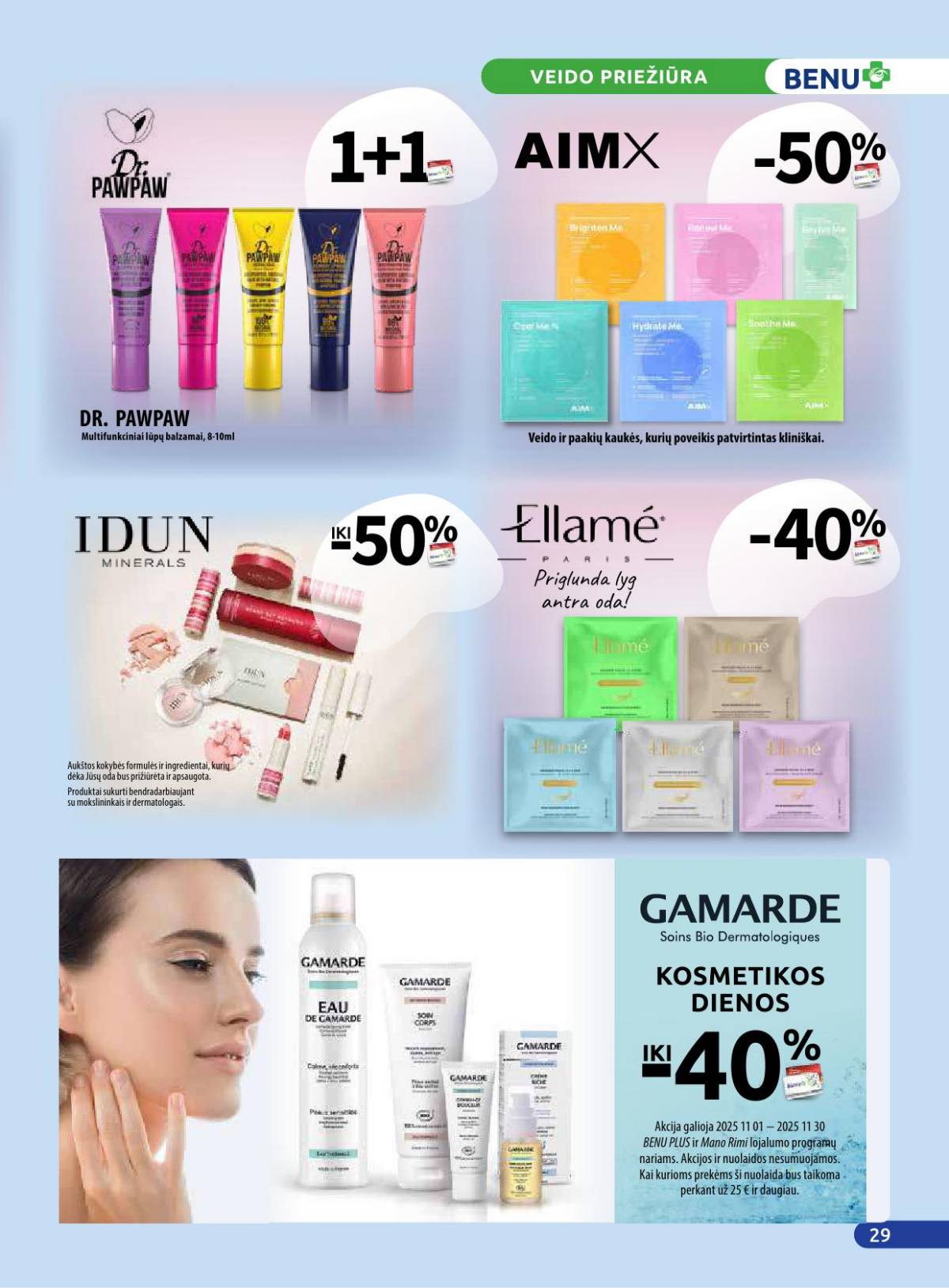 Benu - Benų vaistinė akcijų leidinys | 2025-11-01 - 2025-11-30 29 puslapis