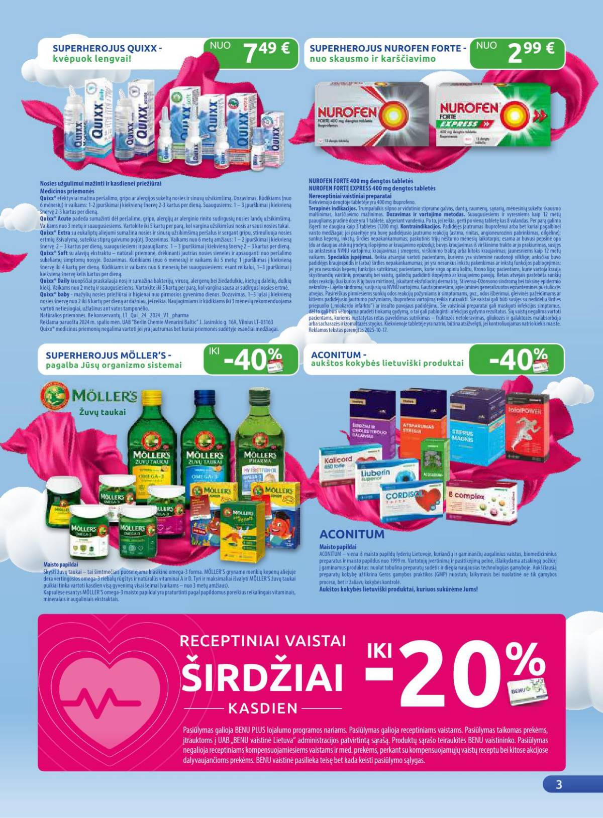 Benu - Benų vaistinė akcijų leidinys | 2025-11-01 - 2025-11-30 3 puslapis