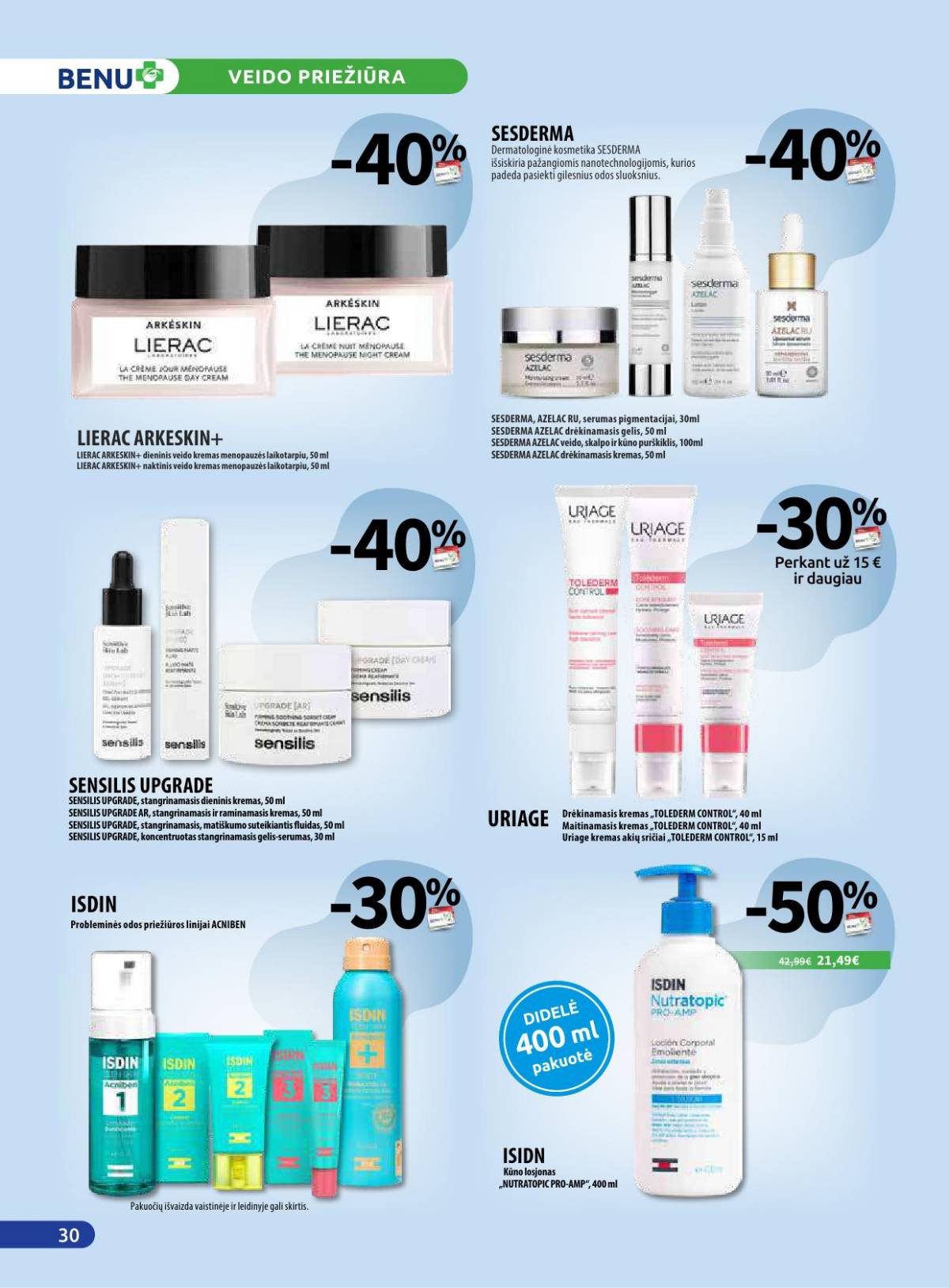 Benu - Benų vaistinė akcijų leidinys | 2025-11-01 - 2025-11-30 30 puslapis