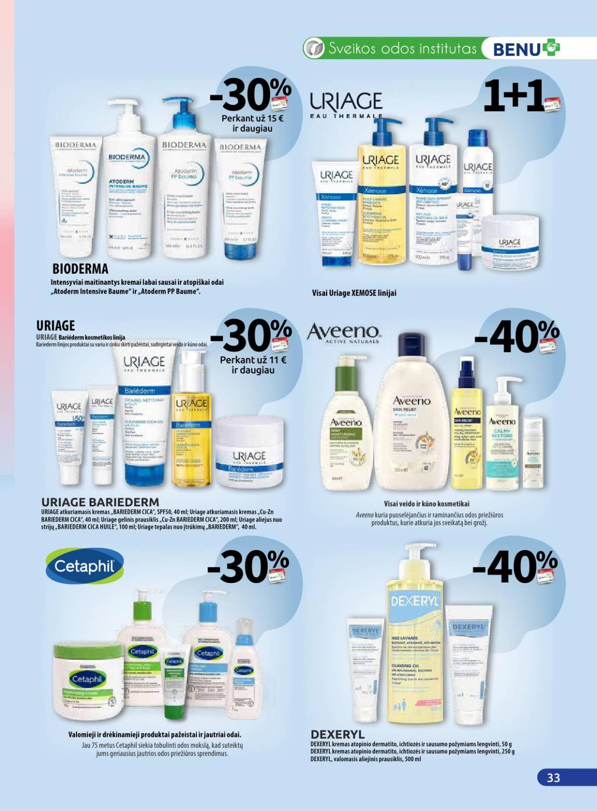 Benu - Benų vaistinė akcijų leidinys | 2025-11-01 - 2025-11-30 33 puslapis