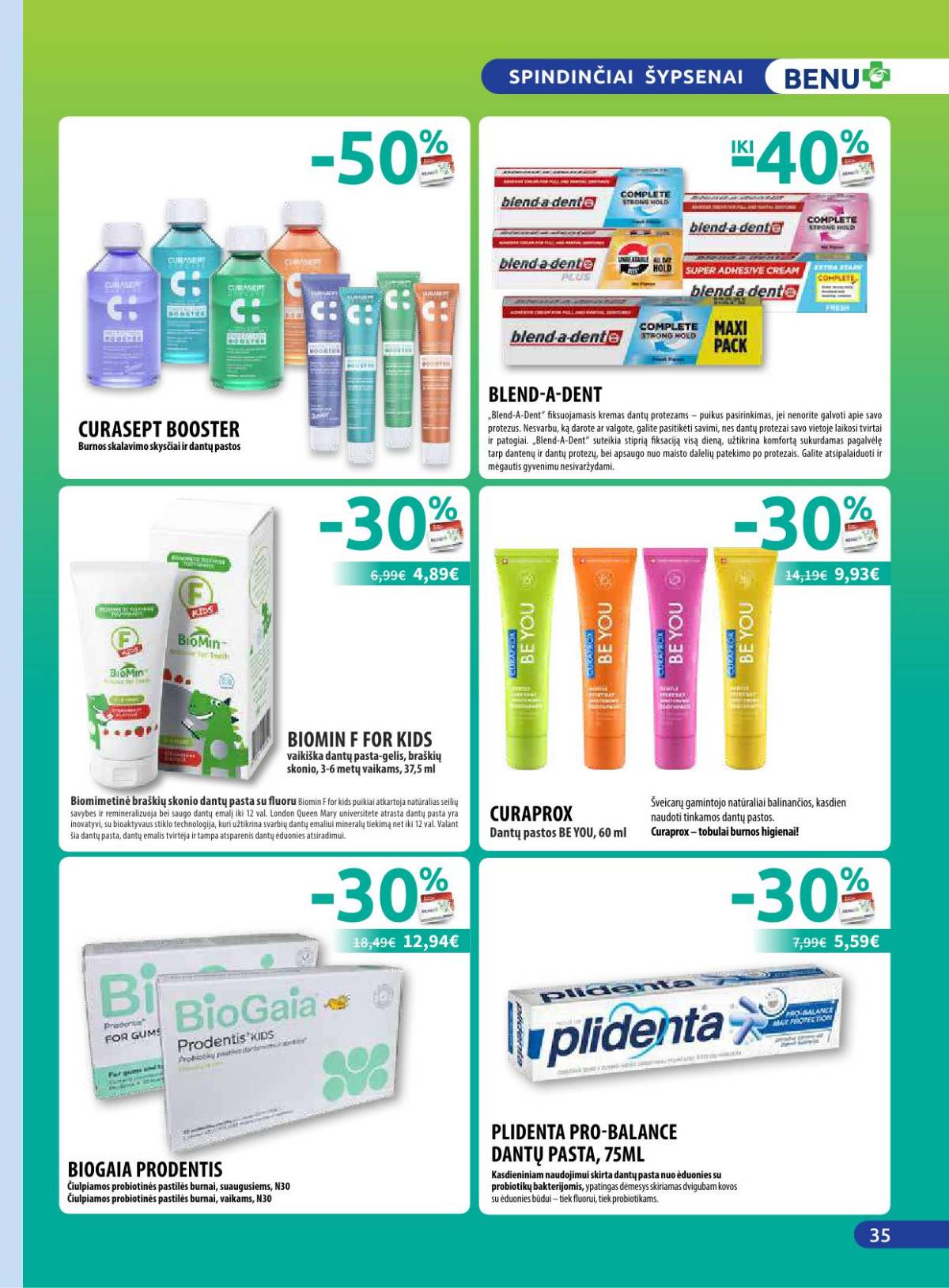 Benu - Benų vaistinė akcijų leidinys | 2025-11-01 - 2025-11-30 35 puslapis