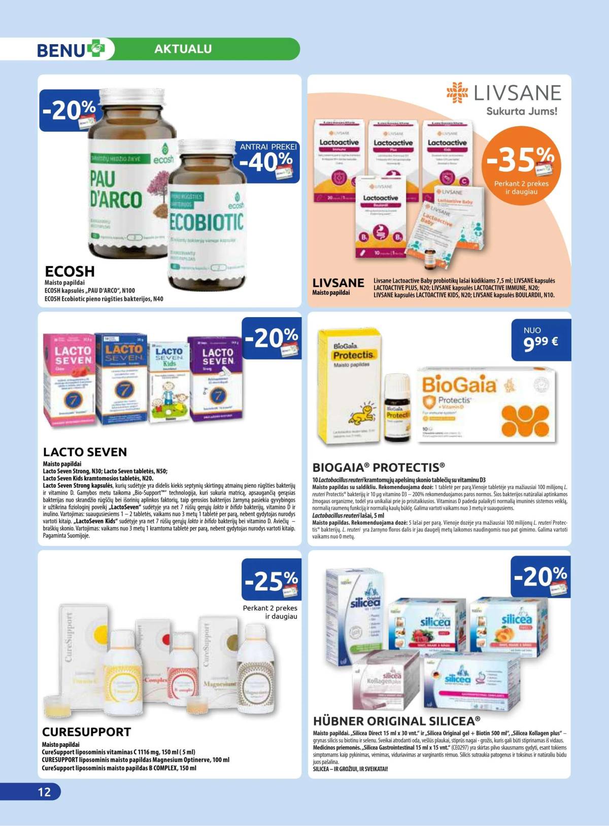Benu - Benu vaistinė akcijų leidinys | 2025-12-01 - 2025-12-31 12 puslapis