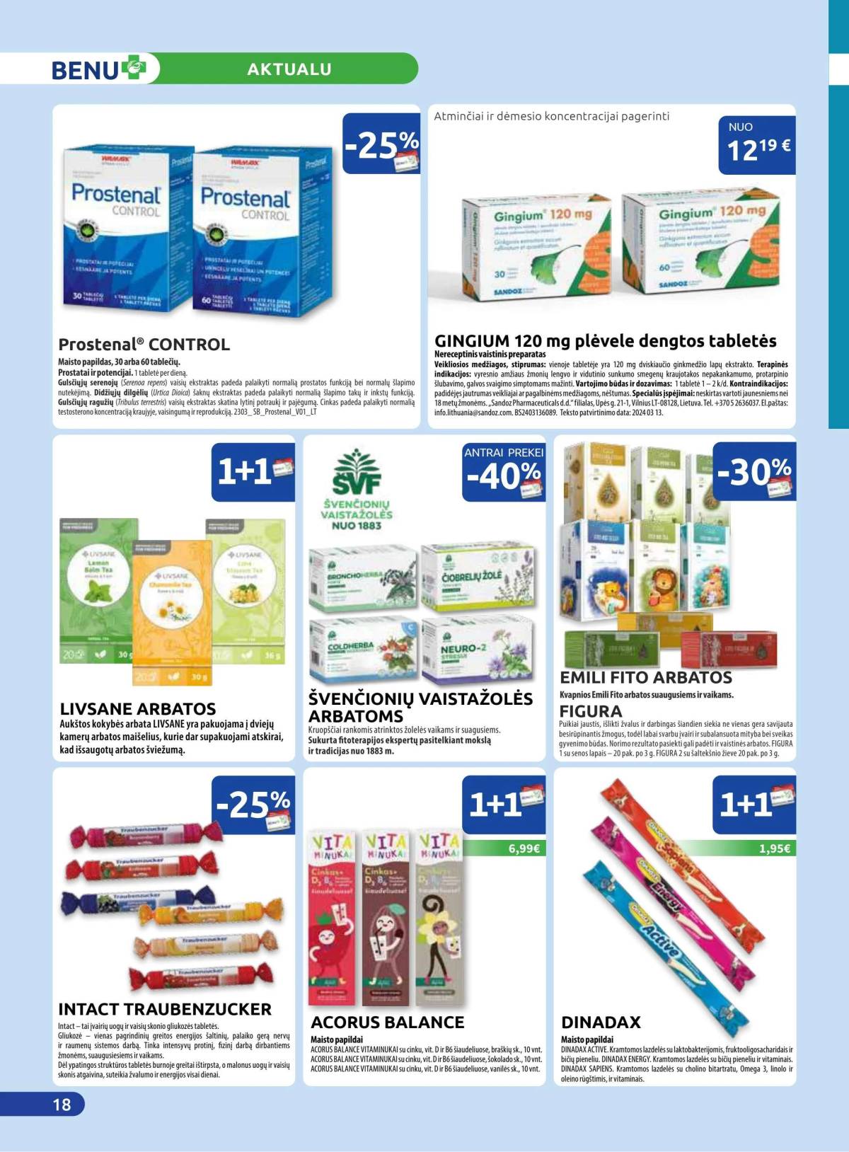Benu - Benu vaistinė akcijų leidinys | 2025-12-01 - 2025-12-31 18 puslapis