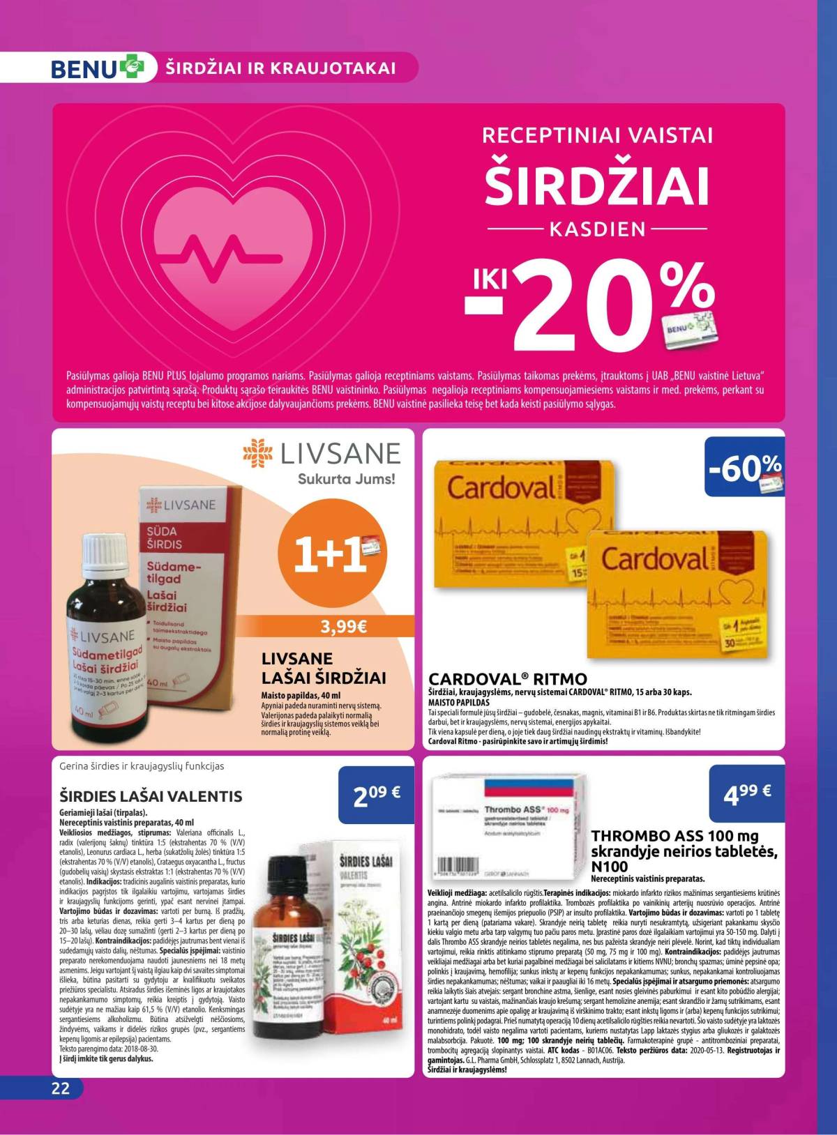 Benu - Benu vaistinė akcijų leidinys | 2025-12-01 - 2025-12-31 22 puslapis