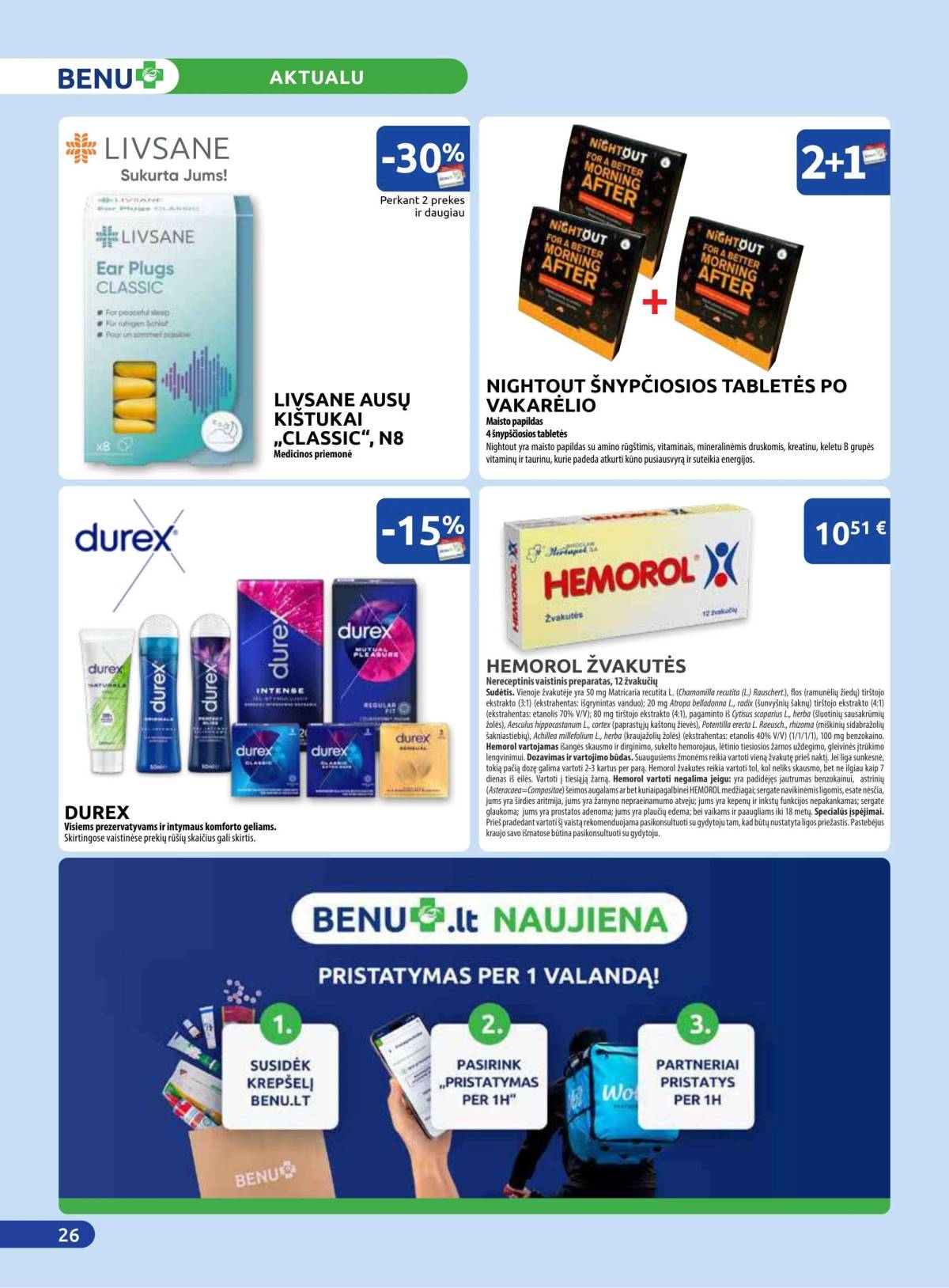 Benu - Benu vaistinė akcijų leidinys | 2025-12-01 - 2025-12-31 26 puslapis