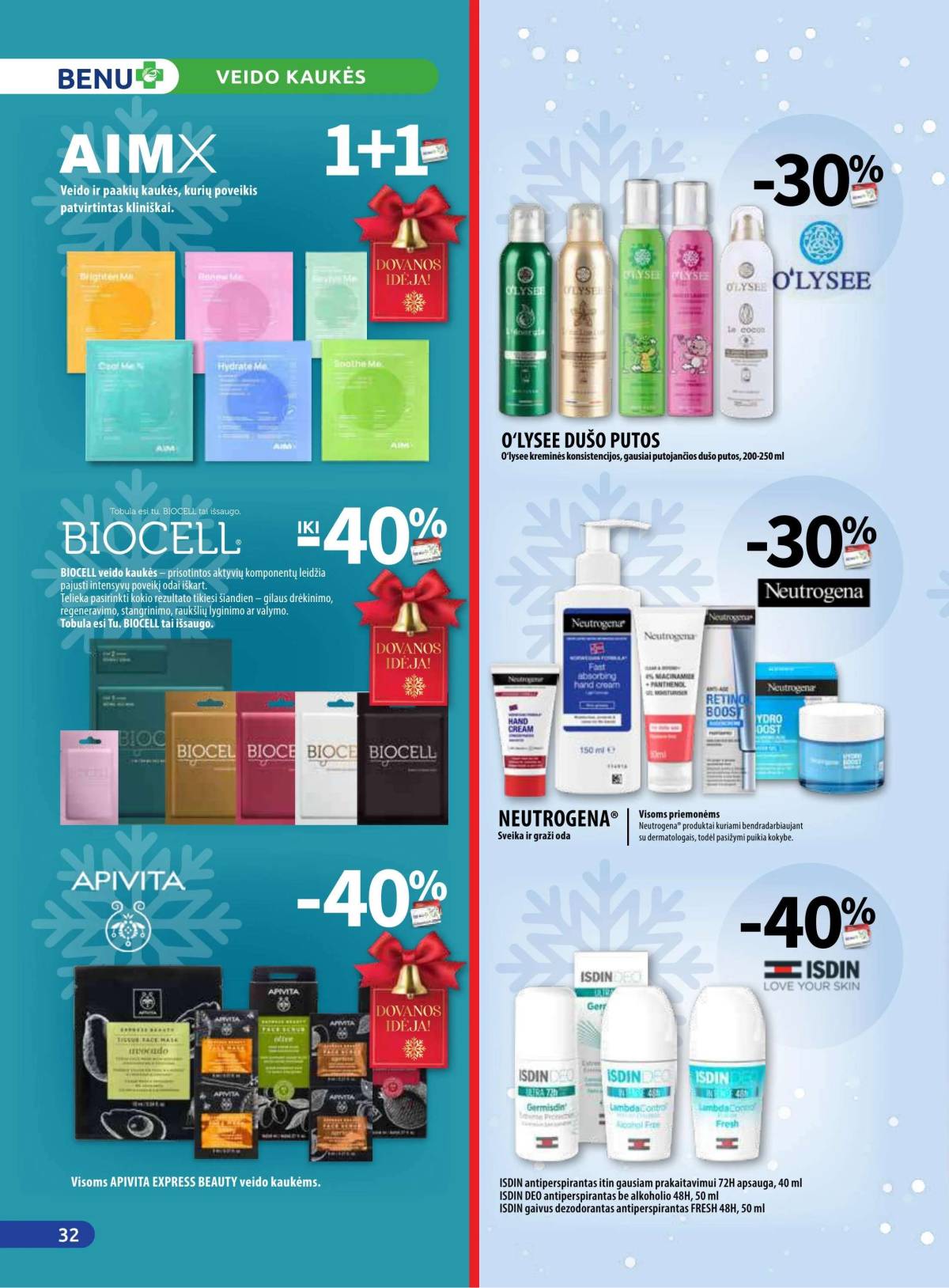 Benu - Benu vaistinė akcijų leidinys | 2025-12-01 - 2025-12-31 32 puslapis